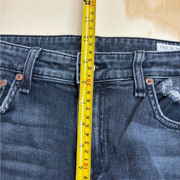 rag & bone Dre Slim Boyfriend Jeans 28 Abbots Wash Low Rise Tapered Denim - Picture 12 of 12